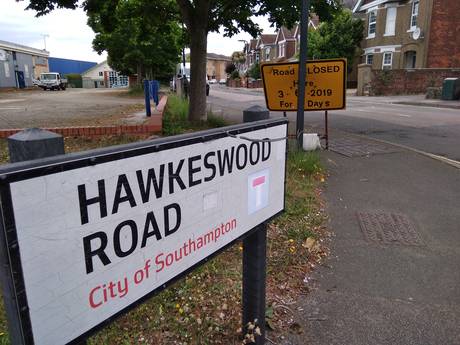 Hawkeswood Road by Field and Trek Bitterne Manor May 19