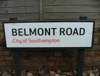 belmont rd sign