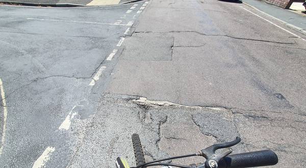 priory road surface from bike 600px20260713 125042