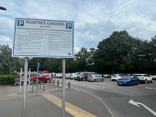 peartree gardens car park Bitterne via LDRS
