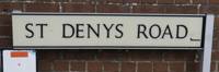 st denys road sign