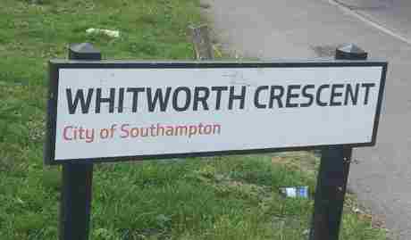 whitworth crescent sign 460