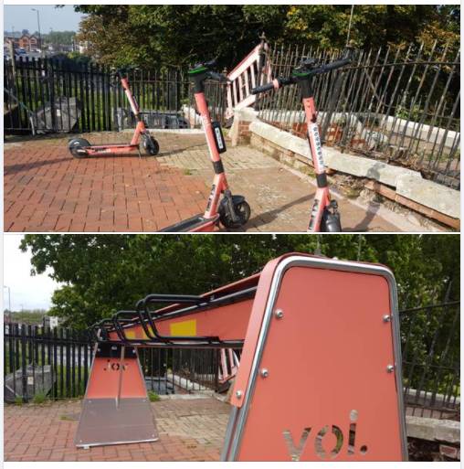 voi scooter dock now you see it bp triangle