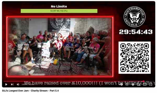Southampton Ukulele Jam uke athon screenshot youtube