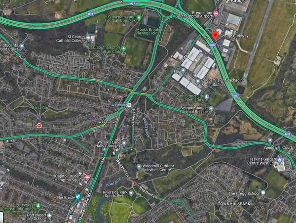 map george curl way Google Map Screenshot 2024 02 18 100618