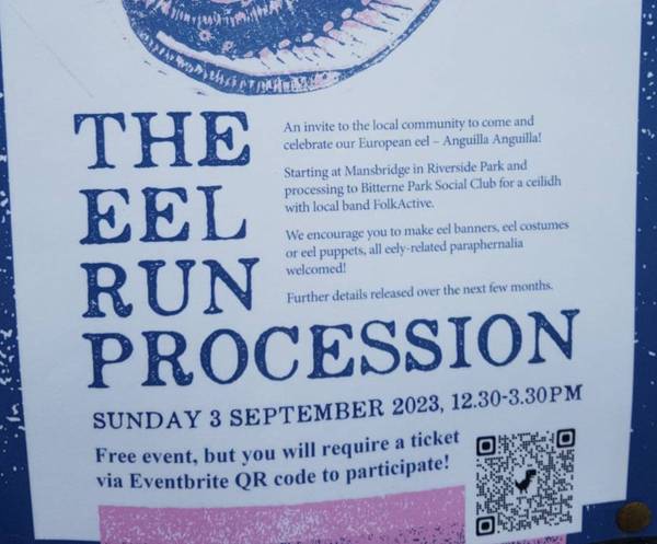 poster eel run procession aug 23 photo of poster