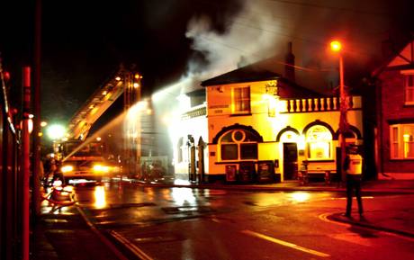 Fire at Junction Inn St Denys Fire at Junction Inn St Denys