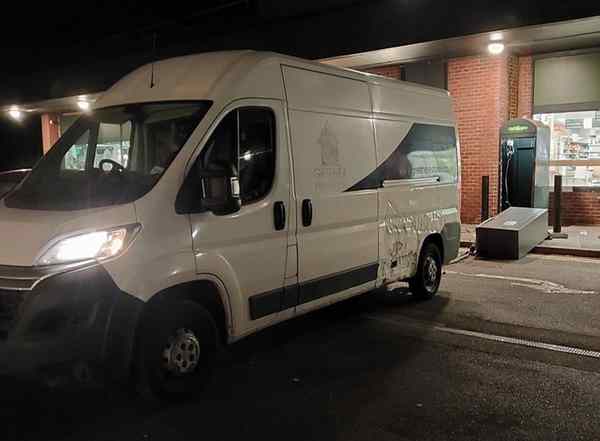police appeal van at waitrose image Hants Constab