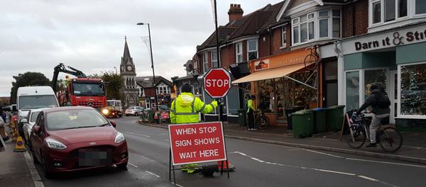 triangle roadworks water 30 11 21