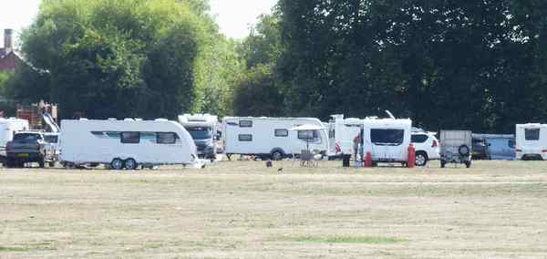 unauthorised encampment open gate riverside park 20250822 150853
