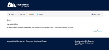 SCC error server prob planning portal 14 2 21 9 26am