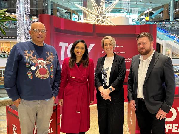 christmas gift appeal 2023 launch west quay pic SCC
