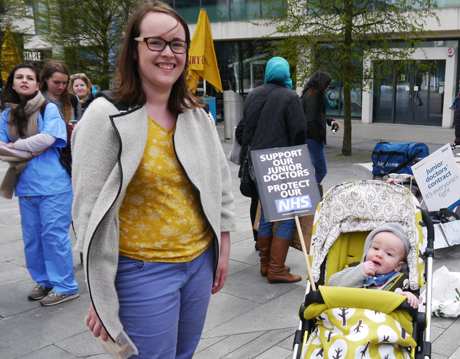 nhs strike april 2016 guildhall sq