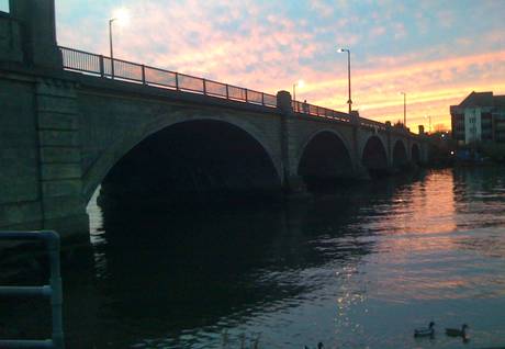 cobden bridge sunset