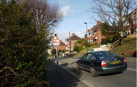 woodmill lane car school sign 460