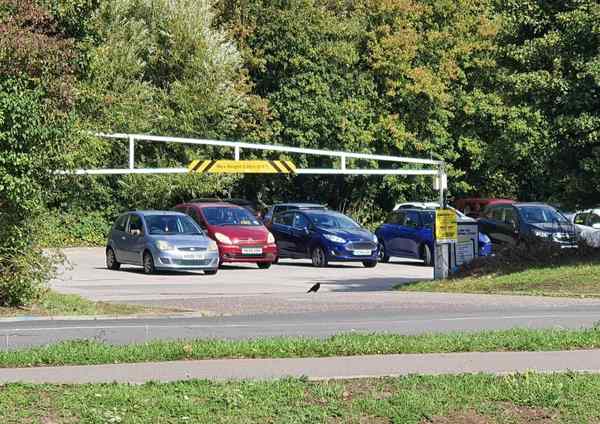 woodmill car park showing 2m height restrict sept 25 